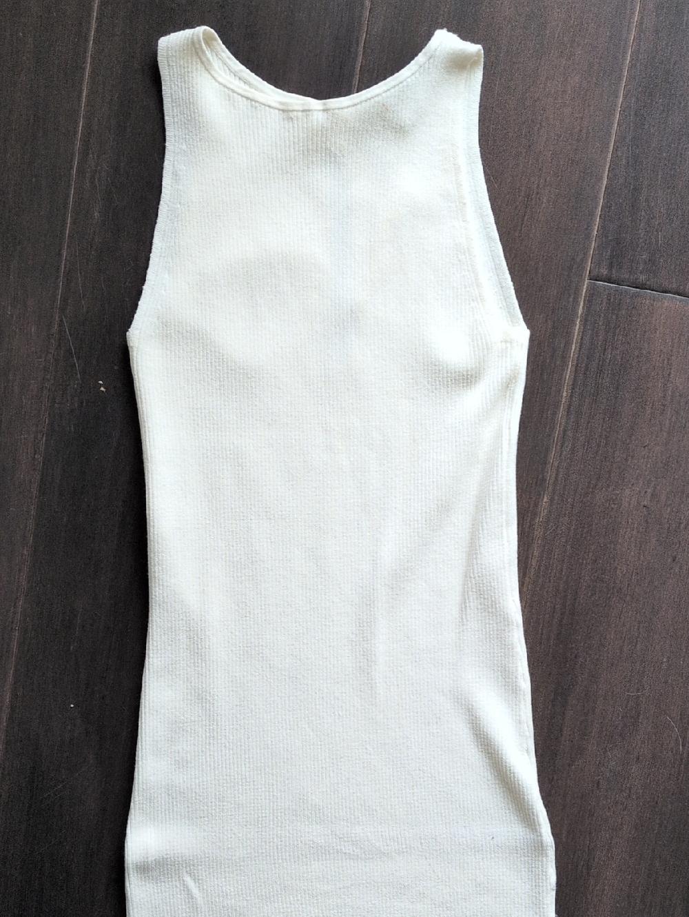 Leith Cream Ribbed Dress - Picture 2 of 6